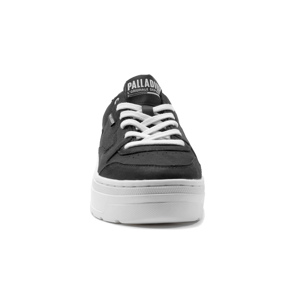 Palladium Zapatos Deportivos Redondos Para Mujer, Gris (Metal Vapor